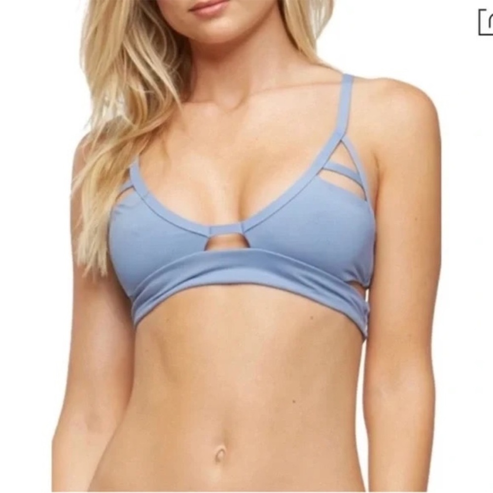 Tavik Light Blue Strappy Bikini Top